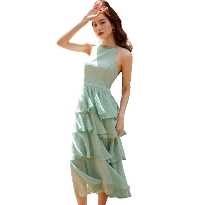 OLV - Đầm Mint Halter Maxi
