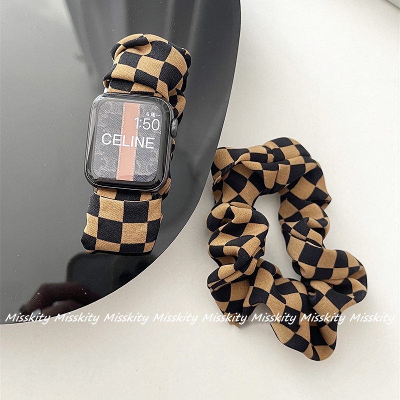 Dây Đeo Thay Thế Bằng Lông Nhung Co Giãn Cho Đồng Hồ Thông Minh Apple Watch Series 7 6 5 4 3 2 SE 41mm 45mm 42mm 40mm 44mm