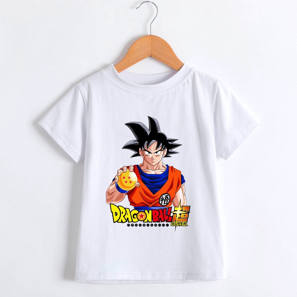 Áo thun bé trai kiểu songoku dragonball mát mẻ dạo phố