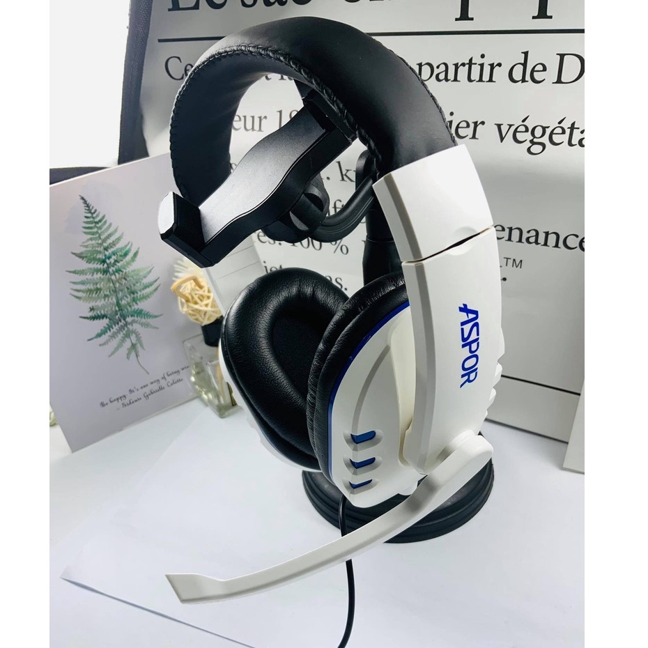 Tặng Jack Cắm Máy Tính  Tai Nghe Chụp Tai Gaming ASPOR A216, Có MIC, Hỗ Trợ PS4/XB1S/XBXS/PC/Laptop/Điện Thoại...