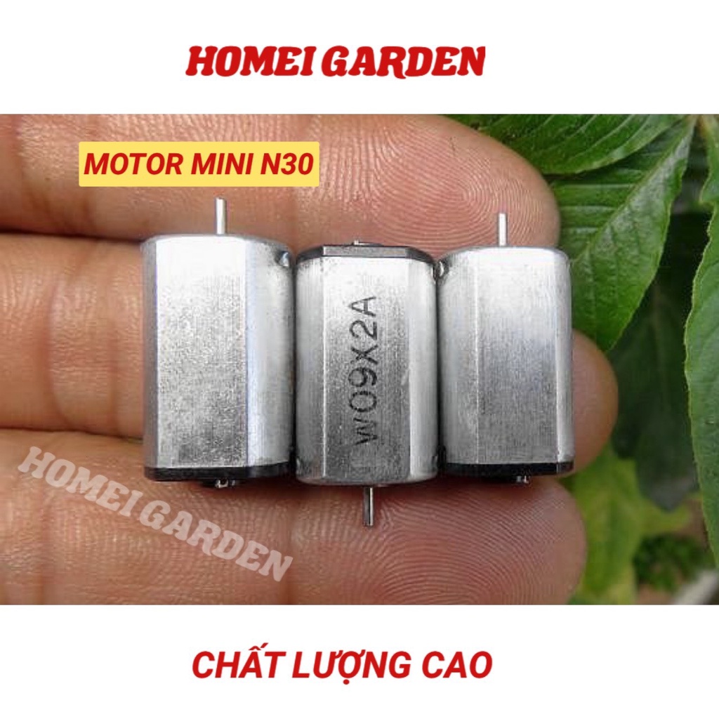 Motor mini N30 DC3V 15000 vòng / phút Cổ góp kim loại quý + bàn chải tuổi thọ cao hàng mới 100% - HM0033