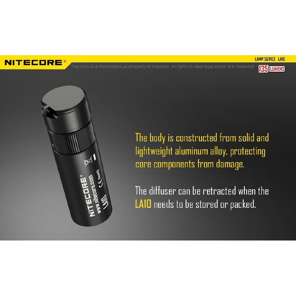 Đèn pin LED Nitecore LA10 135 Lumen 1xAA