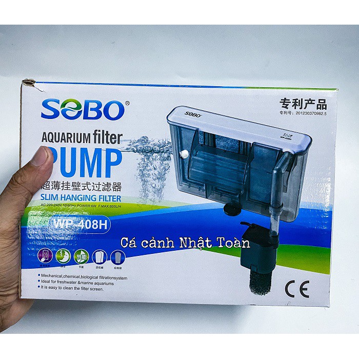 LỌC THÁC TREO BỂ CÁ SOBO WP 408H 6,8W