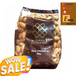Hạt hạnh nhân Mourads Raw Almonds 500g mẫu mới của Úc