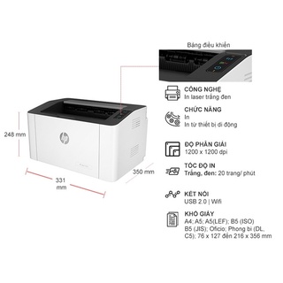 Máy in HP Laser 107W (4ZB78A)