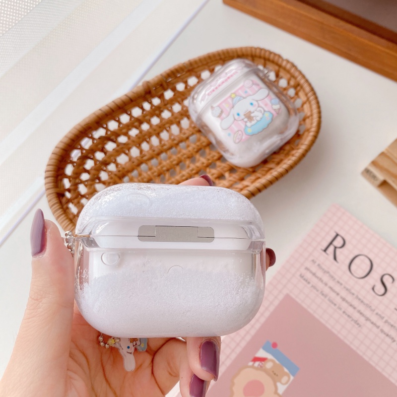 Vỏ Bảo Vệ Hộp Sạc Tai nghe không dây Airpods Pro 1 / 2 3 Generation 3 Hình Cinnamoroll Dễ Thương Chống Sốc