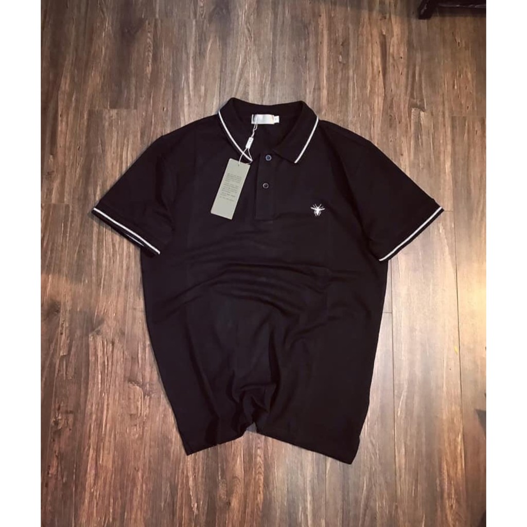 Áo Phông Nam Phối Viền Kẻ VINETO  Chất Cotton Co Giãn 4 Chiều Hàng Cao Cấp , Phông Cổ Bẻ | BigBuy360 - bigbuy360.vn