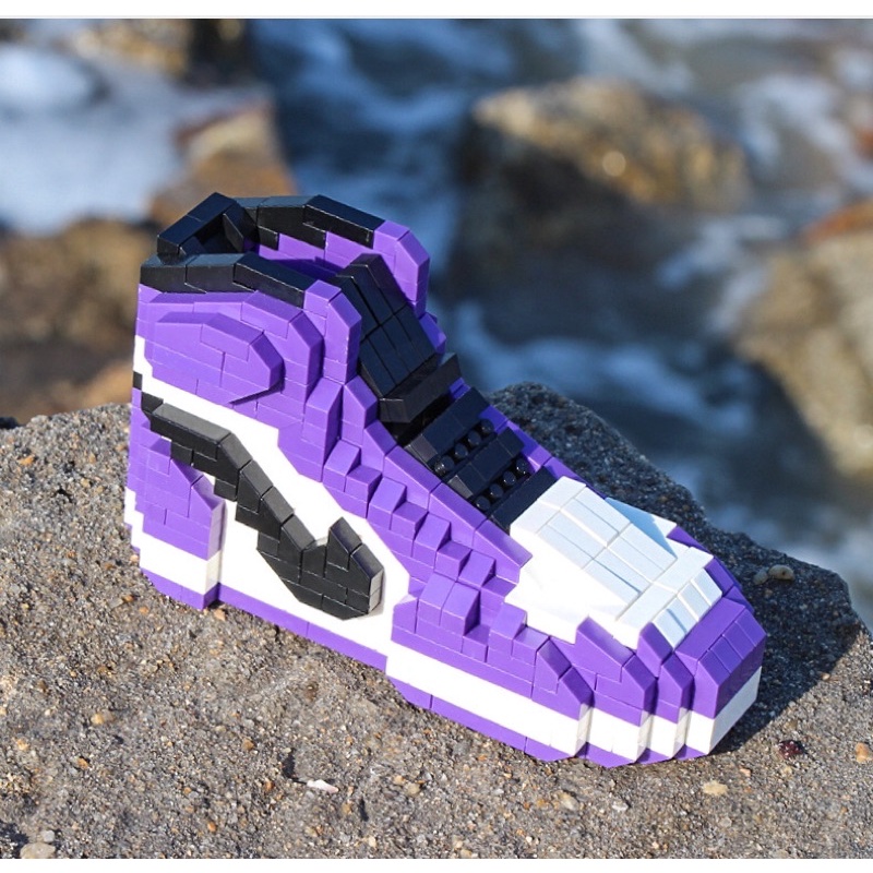 Đồ Chơi Lắp Ráp Giày Jordan LEGGOZONE Dấu Nổi 5 Màu