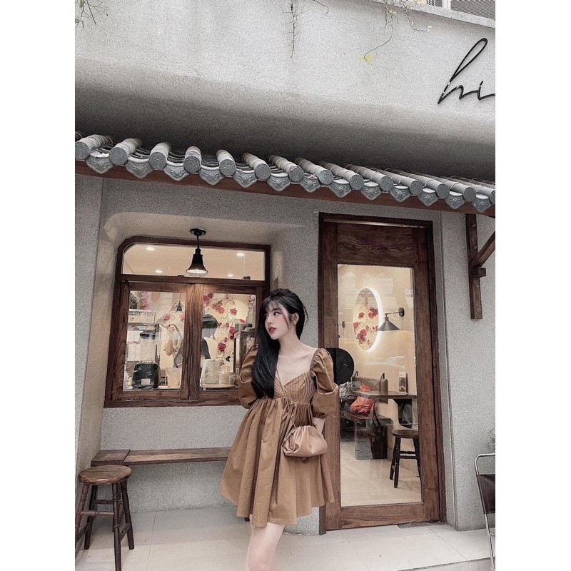 [Mã FATHANG5 giảm 10K đơn 50K] Váy bbdoll thiết kế cổ vuông tay bồng hàng đẹp chất mềm⚡️3 màu | BigBuy360 - bigbuy360.vn