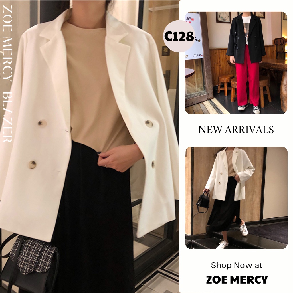 [SẴN] – Áo Blazer trắng (C128)