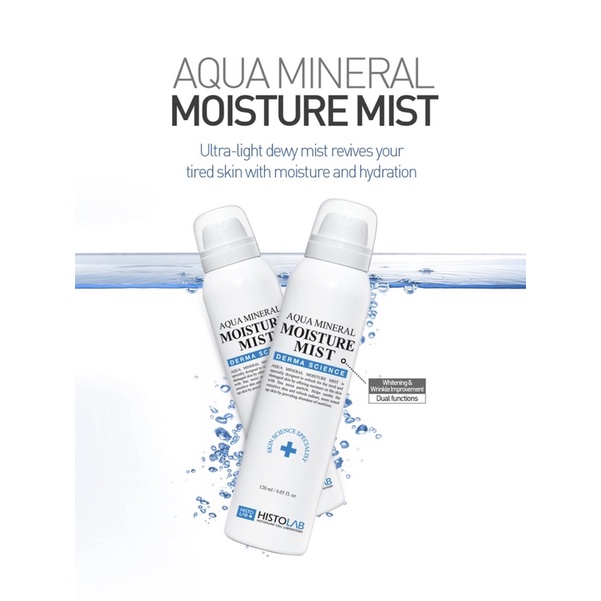 Xịt Khoáng HISTOLAB AQUA MINERAL MOISTURE MIST