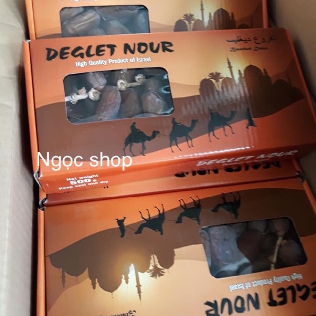 Chà là nguyên cành Deglet Nour Israel 500g