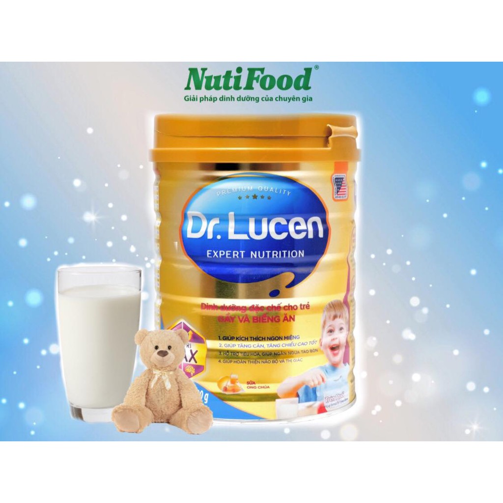 Sữa bột Dr. Lucen NutriMax 900G cho trẻ gầy và biếng ăn