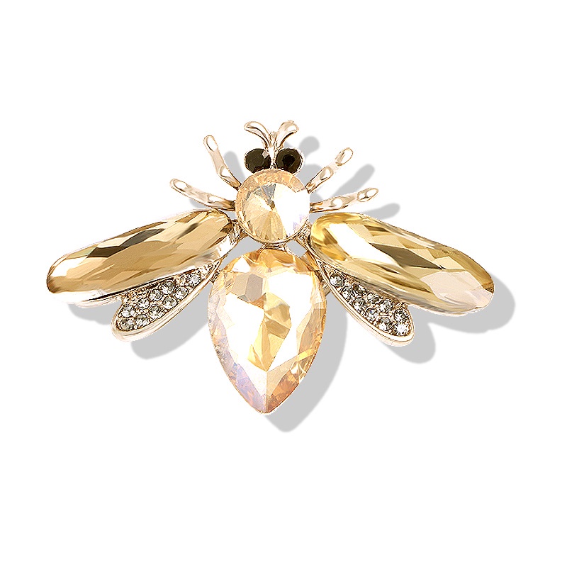 Ghim Cài Áo Hình Con Ong Đính Đá Sang Trọng Cho Nữ