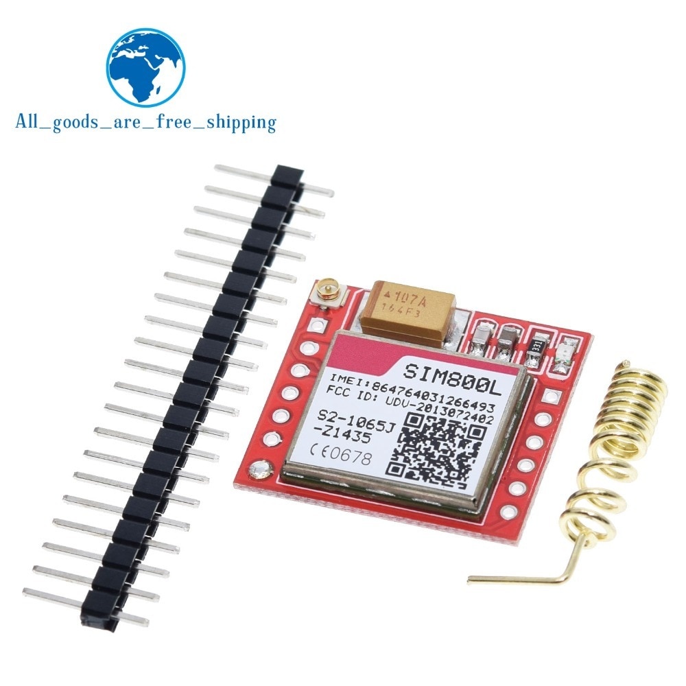 Mô Đun Thẻ Microsim Sim800L Gprs Gsm Không Dây Kèm Ăng Ten Diy
