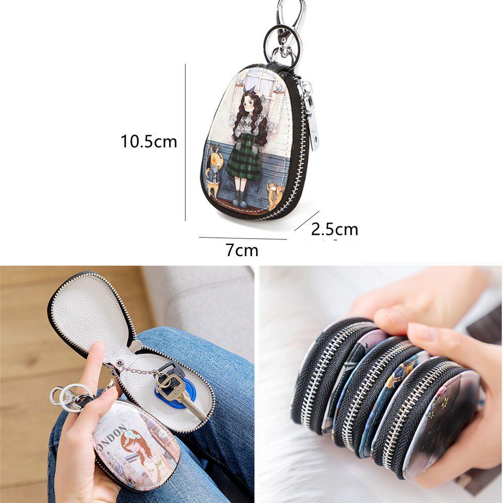 UUMIR Ví Mini Đựng Chìa Khóa Xe Hơi Kiểu Dáng Dễ Thương Cho Nữ Giá Đỡ