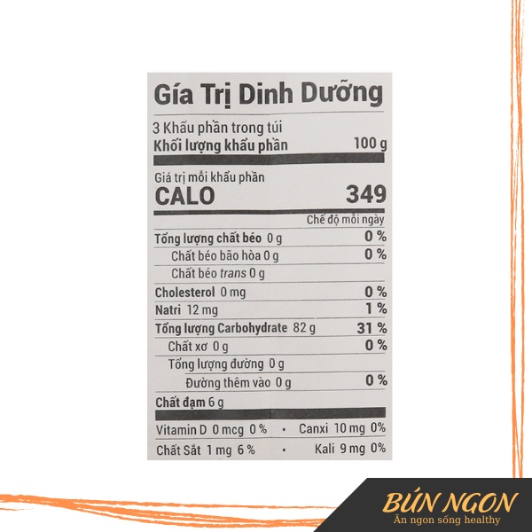 Bún Gạo Tươi Mekong River 300G - 100% Màu Tự Nhiên - Ăn Kiêng Giảm Cân Eatclean - Ăn Chay