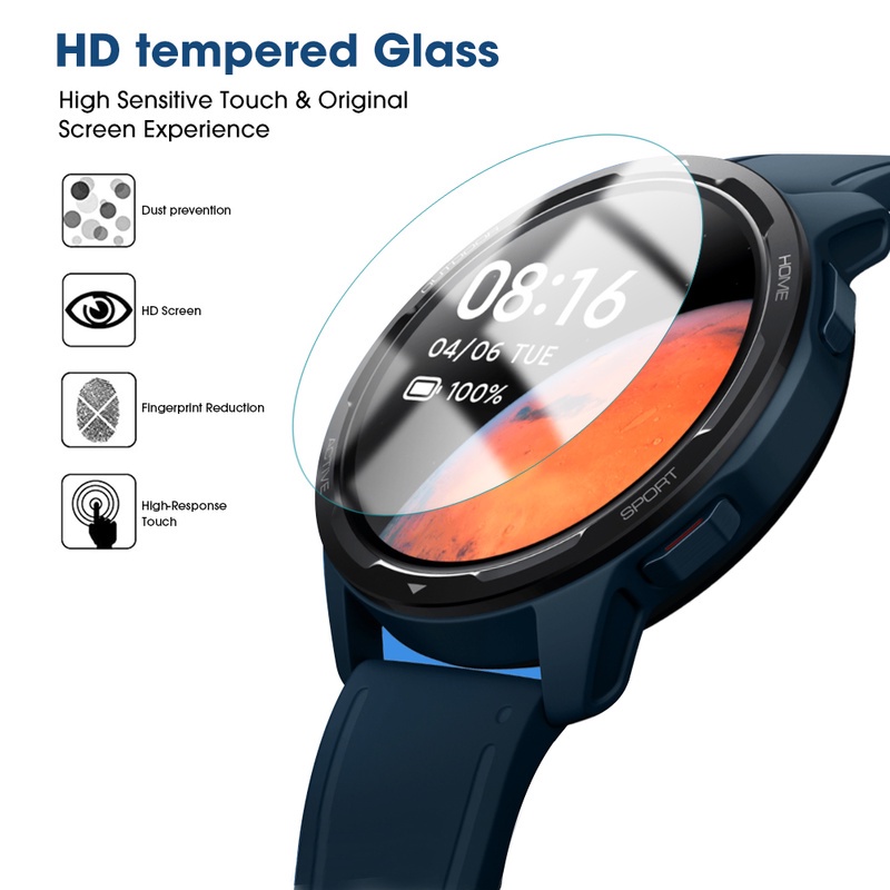 Kính Cường Lực Bảo Vệ Toàn Màn Hình Siêu Mỏng Chống Trầy Xước Cho Xiaomi Watch S1 Active