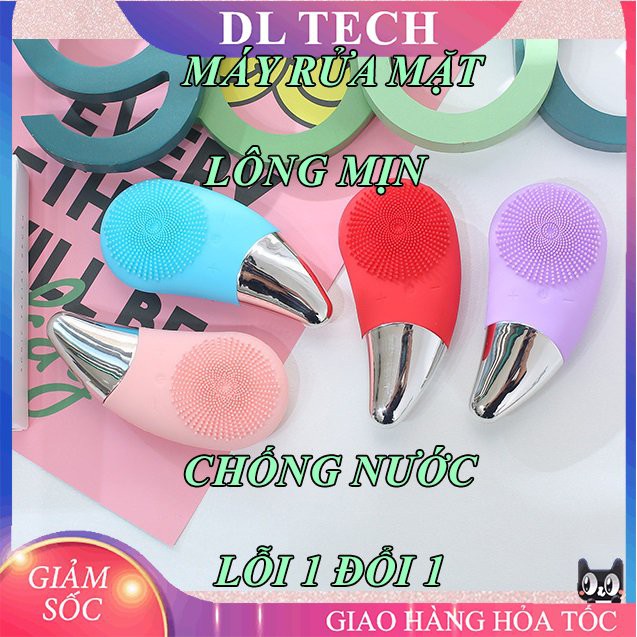 Máy Rửa Mặt SONIC 3 trong 1 rửa mặt sóng siêu âm đẩy lùi nếp nhăn JJ050 DL TECH