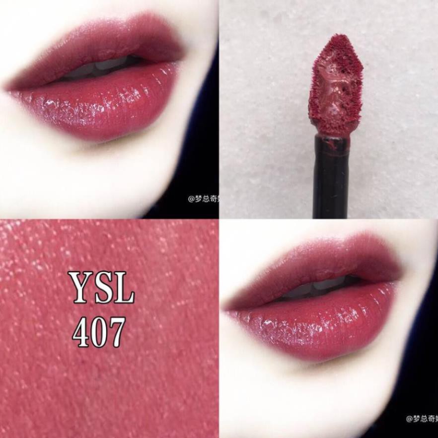 [Hàng Cao Cấp] Son Kem YSL Vinyl Creamy Lip Stain Màu 407 - Fairy Beauty Shop