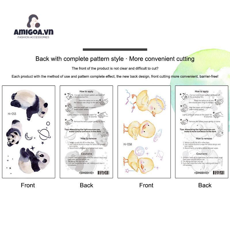 ✨✨Miếng dán hình xăm tạm thời chống nước phát sáng trong bóng tối