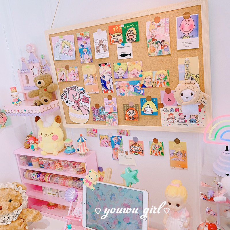 [Hàng xịn] Bảng ghim gỗ bần - ghim chú thích, thông báo, postcard -may.decor- | BigBuy360 - bigbuy360.vn