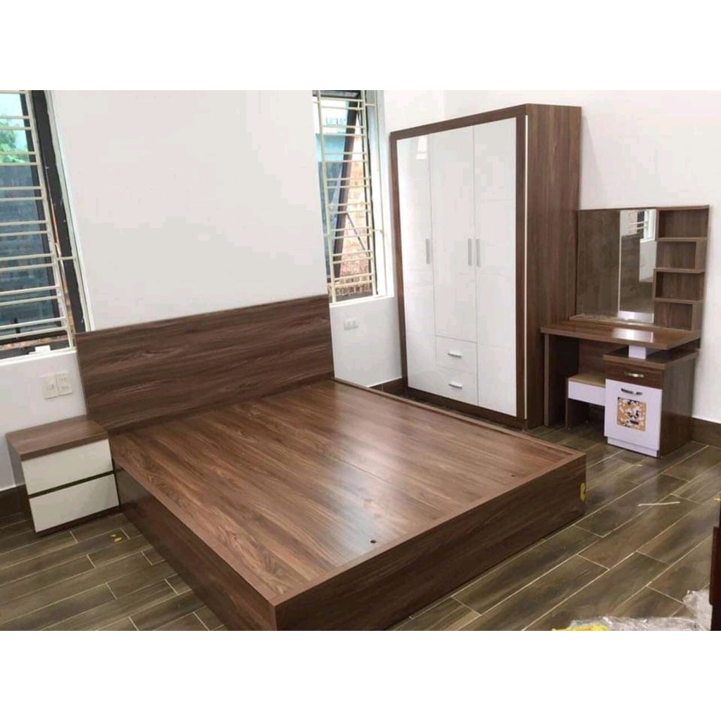 🔥 HOT 🔥--- Giường Gỗ MDF Giá Rẻ Nhất Hà Nội - Giá Học Sinh