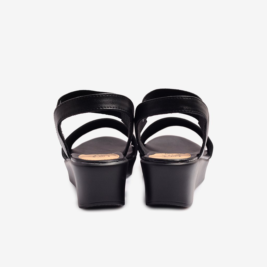 Sandal nữ Đế Xuồng Cao 5cm - DPW0635DEN