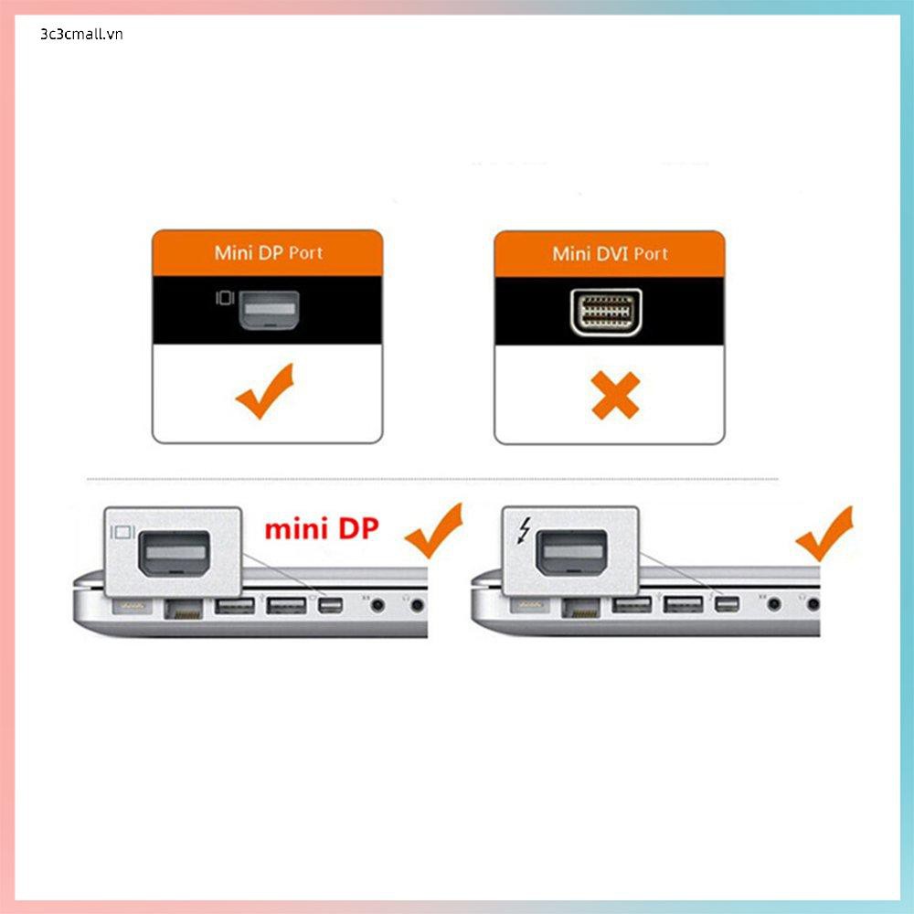 ✨chất lượng cao✨For Macbook Airpro Thunderbolt Display Port Mini Dp To Vga Cable Adapter 1080P