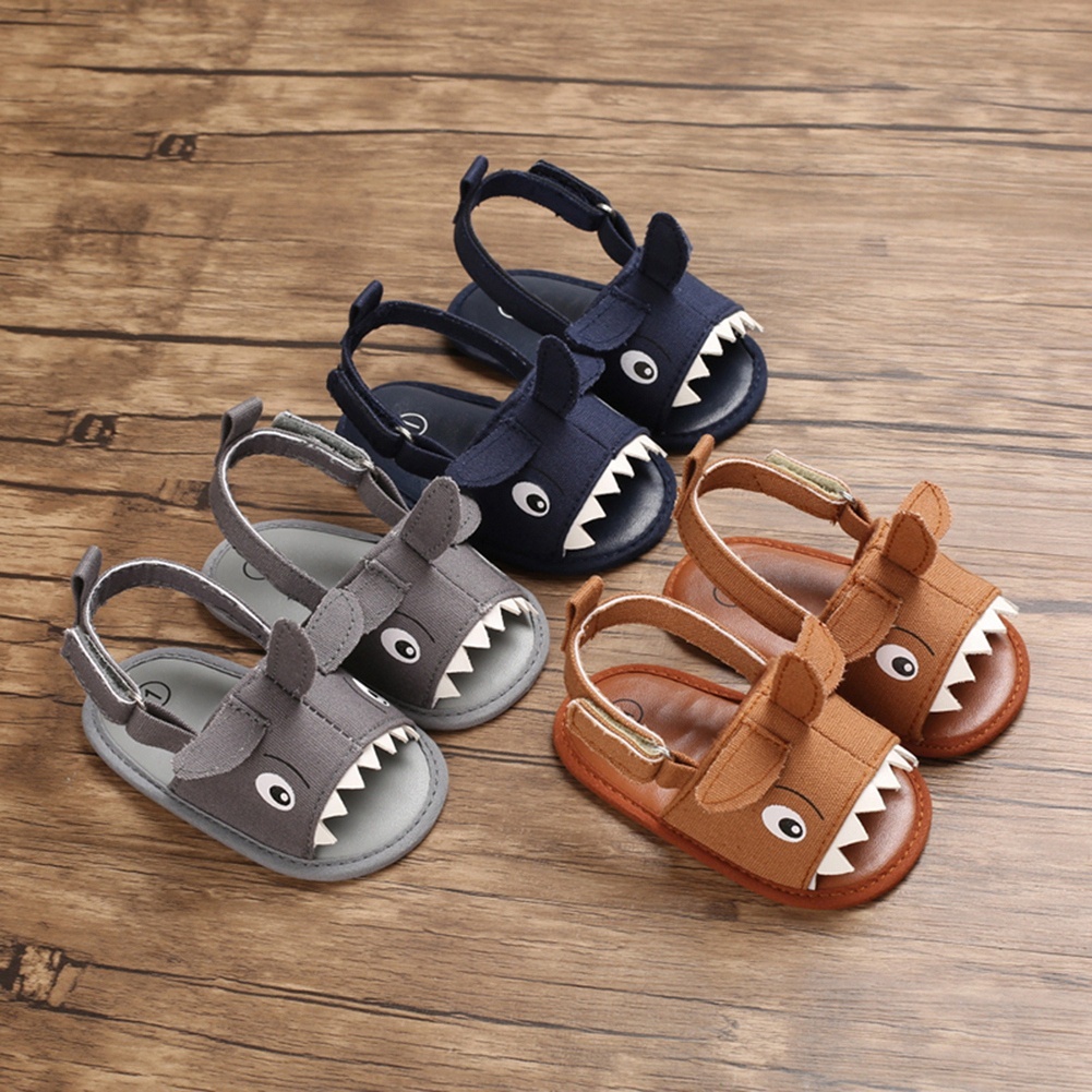 Xăng đan Đế Mềm Chống Trượt In Họa Tiết Hoạt Hình Dành Cho Bé Trai 0-18 Tháng