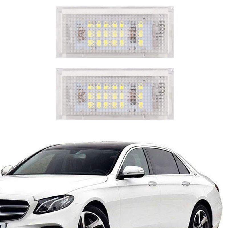 2 Chiếc Đèn LED Số Xe Ô Tô Biển Số Đèn Cho Xe BMW E46 2D (98-03) E46 M3 (98-03) 12V Đèn LED Trắng Ph