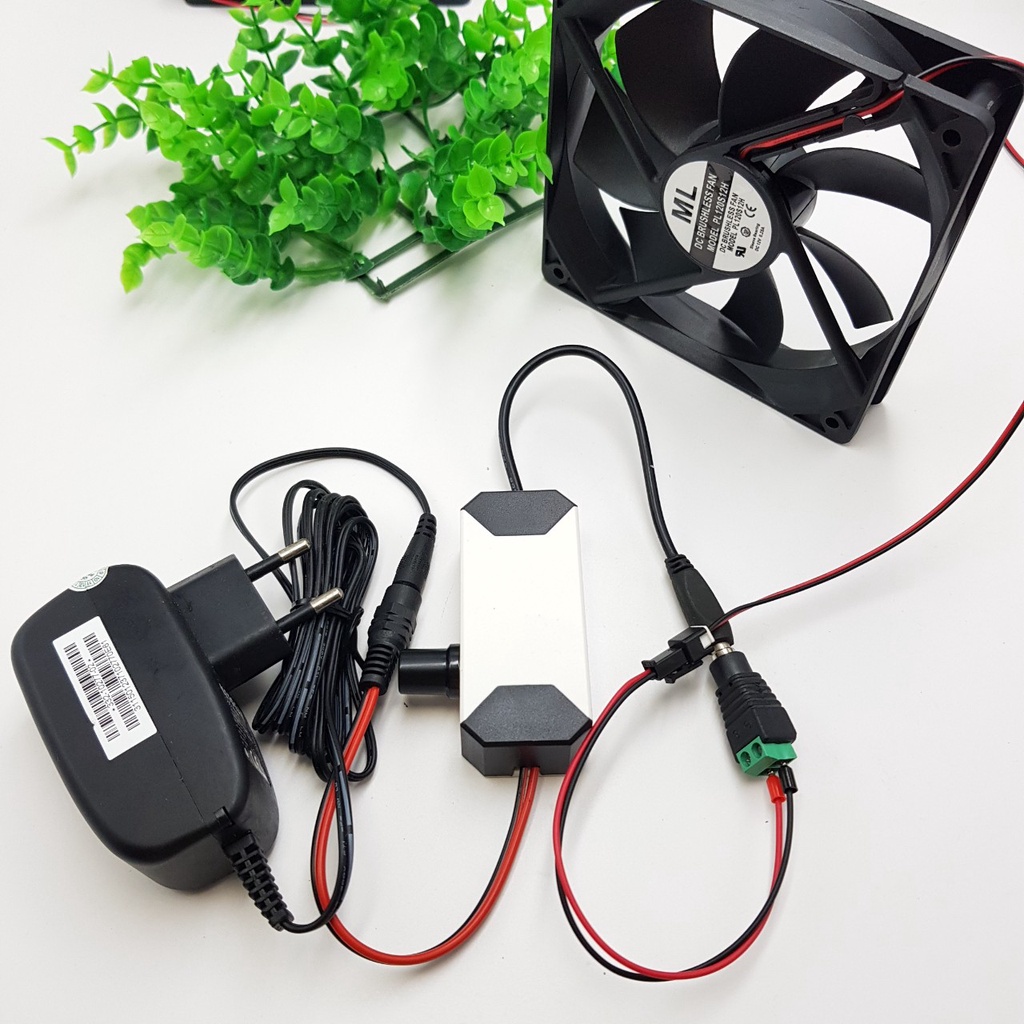 Bộ Điều Tốc Quạt 5-24V 3A 1 Quạt Đầu DC FAN-SP3A-DC01