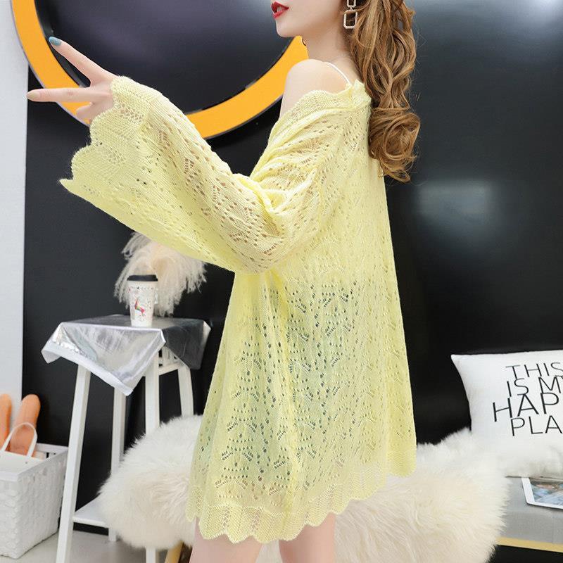 Áo Khoác cardigan Dệt Kim Mỏng Dáng Rộng Chống Nắng Thời Trang Mùa Xuân Mới 2022 Cho Nữ