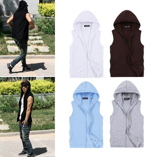 Áo Hoodie Sát Nách Cao Cấp Cho Nam Size M-5Xl