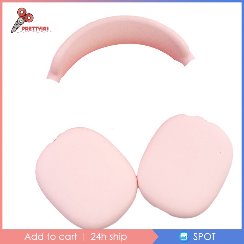 Vỏ Bảo Vệ Hộp Đựng Tai Nghe Airpods Max Bằng Silicon Màu Đen Prettyia1