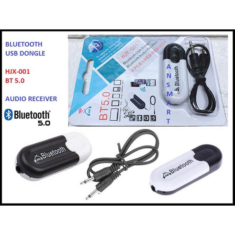 USB Bluetooth DONGLE 5.0 HJX 001 loại 1 không nhiễu - dùng cho loa, amply, mixer, equalizer ( ANSMART )