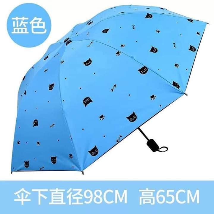Ô mèo gấp gọn chống tia UV/Ô chống tia UV chân mèo dễ thương