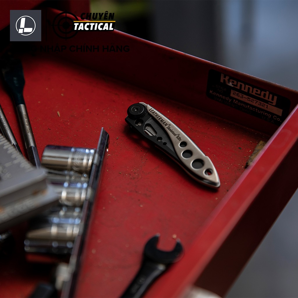 Dụng cụ đa năng Leatherman Skeletool KBX Black/Silver - Phân phối chính hãng - Bảo hành 25 năm