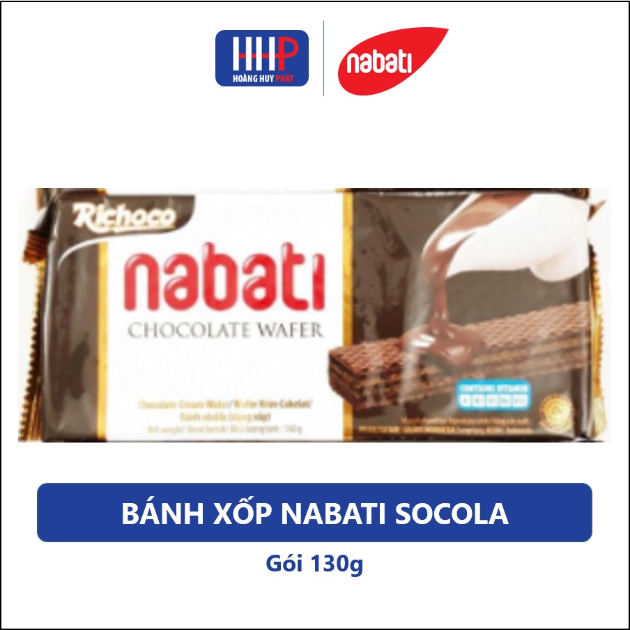Date mới nhất🌸 Bánh xốp Nabati ĐẬM VỊ SOCOLA, MỞ RA HỨNG KHỞI 130g