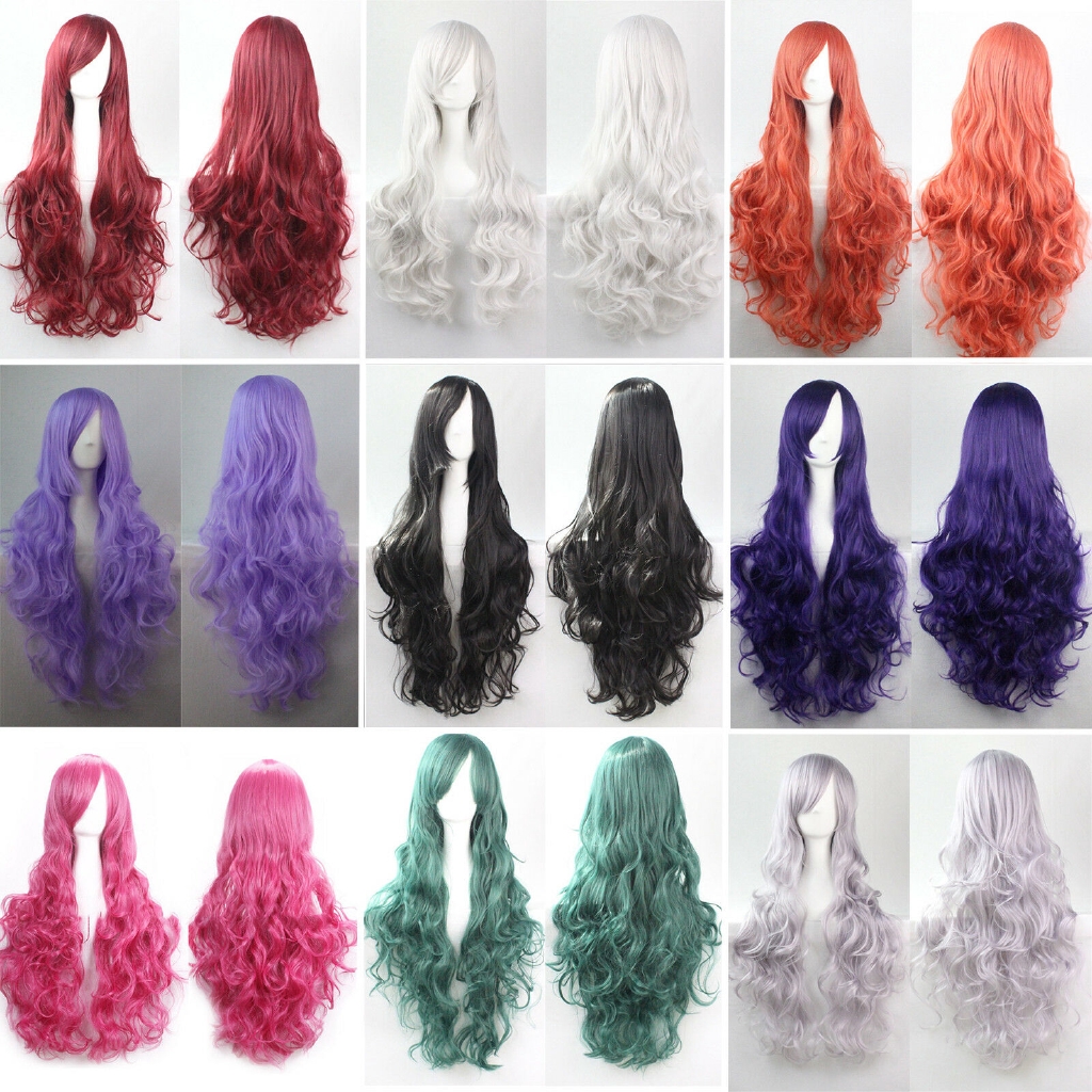 Tóc giả xoăn dài hóa trang độc đáo