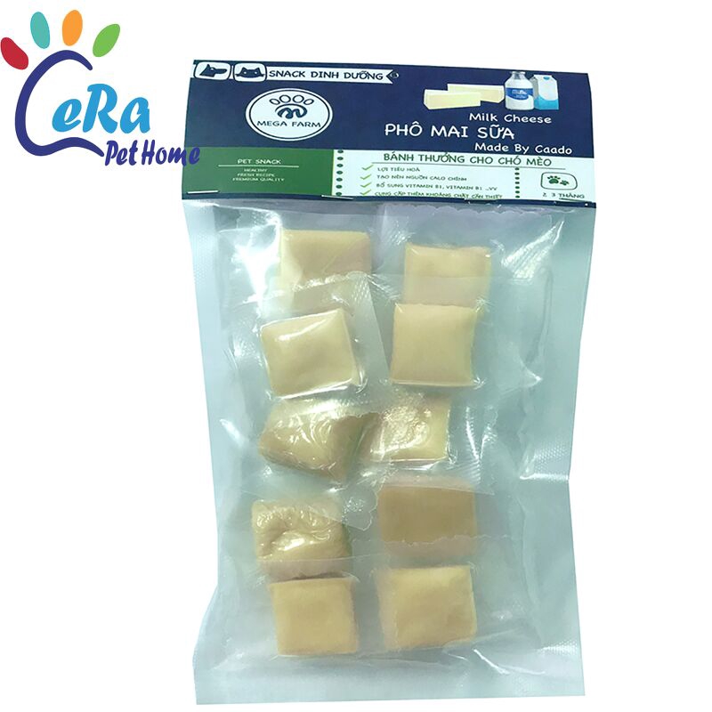 Snack - Bánh Thưởng Phô Mai Sữa Cho Chó Mèo - Mega Farm