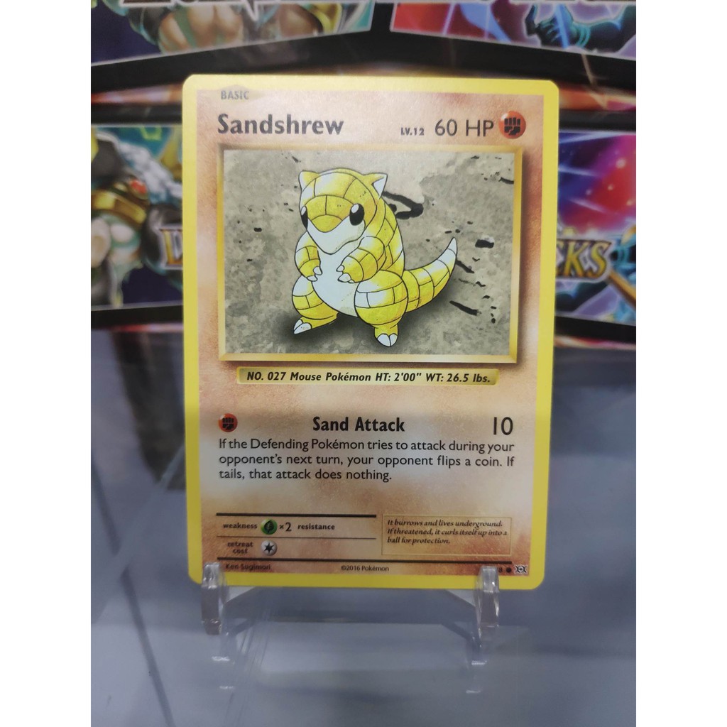 [ Dưa Hấu Yugioh ] Lá bài thẻ bài Pokemon Sandshrew