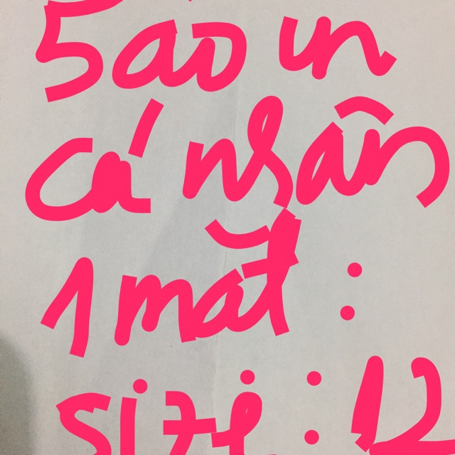 combo áo in cá nhân