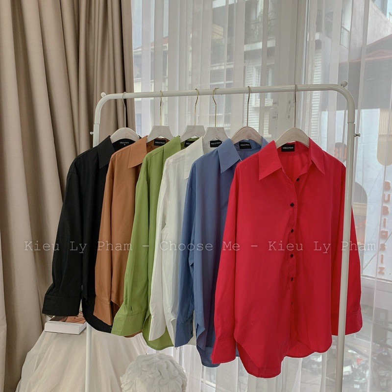 Áo Sơ Mi Nữ, Áo Sơ Mi Nữ Form Rộng, set đồ nhiều màu , Quần Shorts - Choose Me