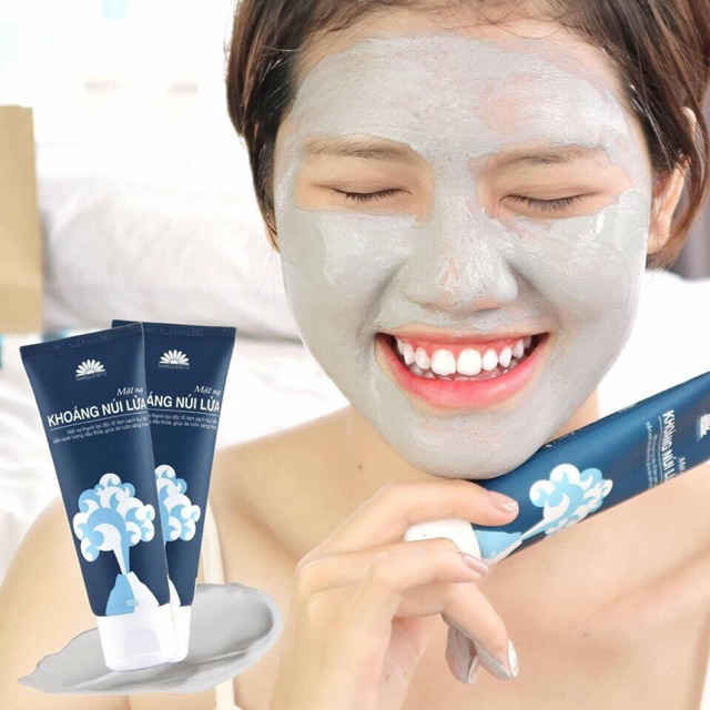[ Tặng nước hoa] Nạ khoáng núi lửa thải độc trắng da