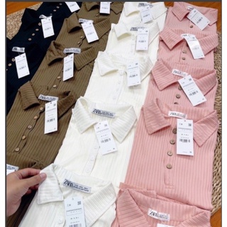 Áo polo dài tay zara xuất