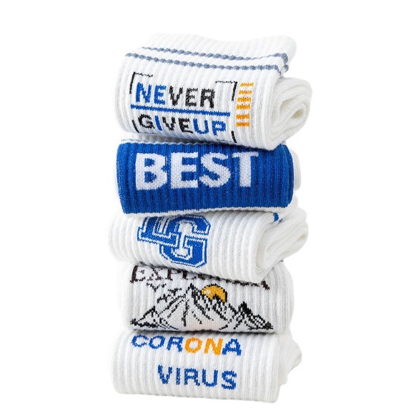 Vớ cotton cao cổ thể thao Nam Nữ phong cách trẻ trung, cá tính, năng động.