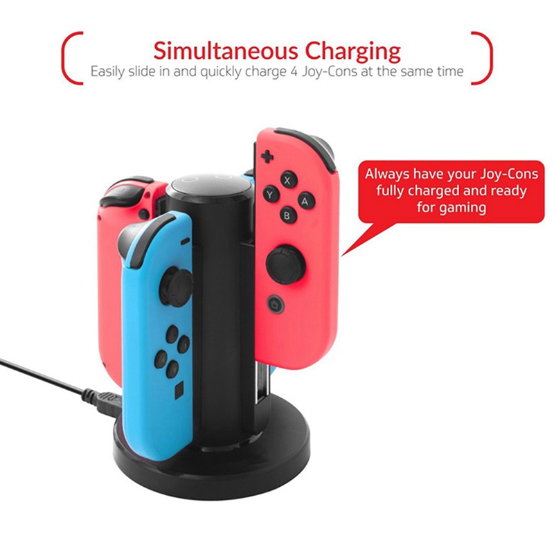 Đế Sạc 4 Cổng Usb Cho Tay Cầm Chơi Game Switch Joy-Con | BigBuy360 - bigbuy360.vn