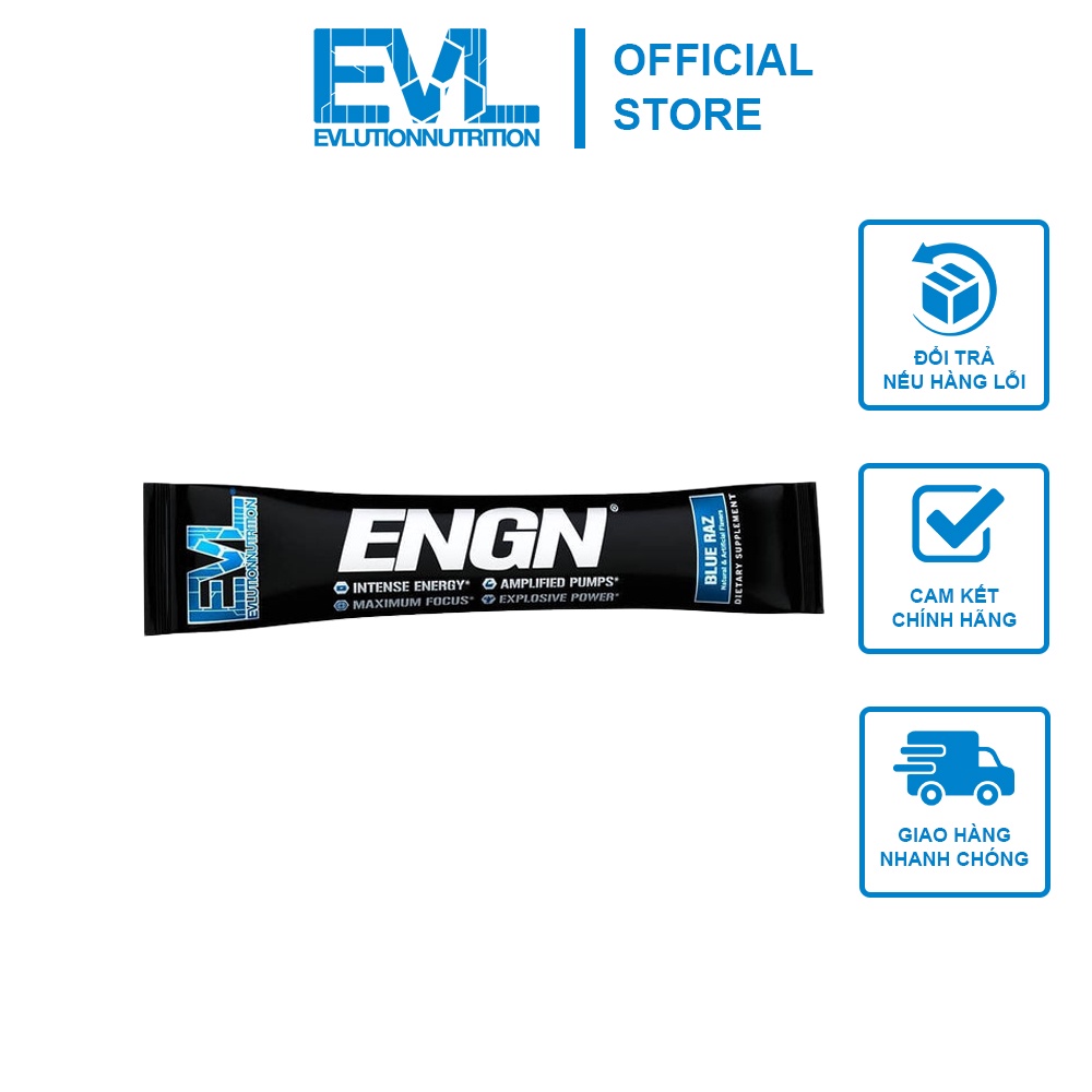[MALL] Gói Tăng Sức Mạnh Dùng Thử Trước Và Trong Tập Luyện EVL ENGN Pre Workout 1 lần dùng - Từ Mỹ