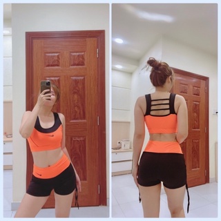 Đồ tập gym, aerobic nữ, set bộ tập đùi nữ cá tính trẻ trung